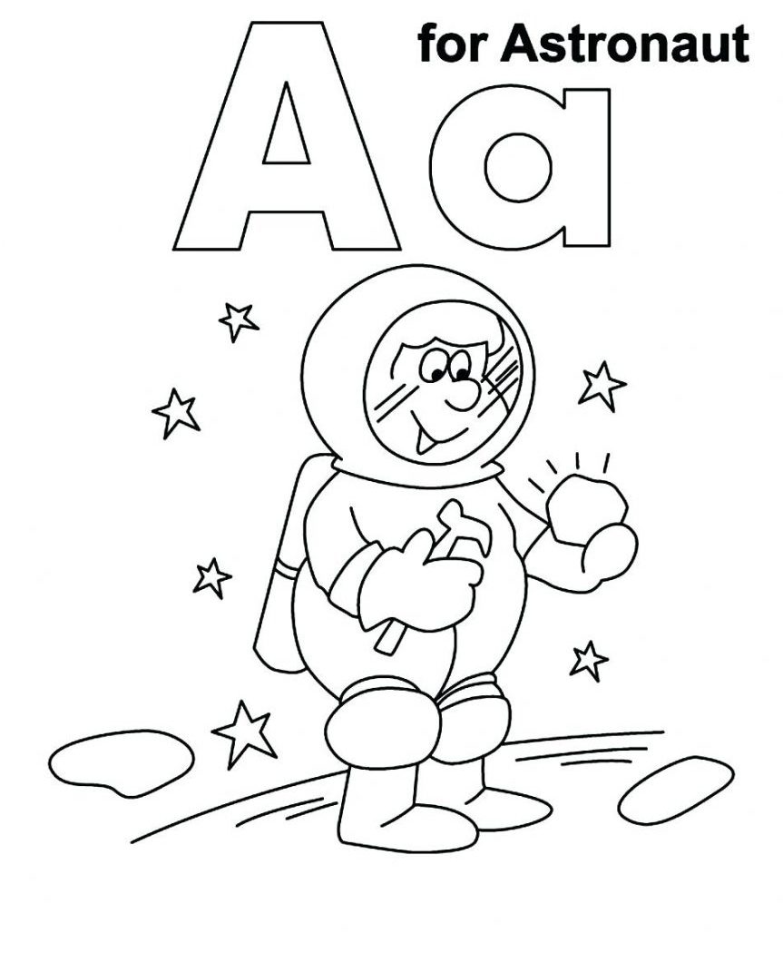 Simple Astronaut Coloring Pages To Print Free General Printable 863x1050 Simple Astronaut Coloring Pages To Print Free General Printable