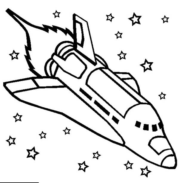 Challenger Space Shuttle Rocket Ship Coloring Page 600x612 Challenger Space Shuttle Rocket Ship Coloring Page