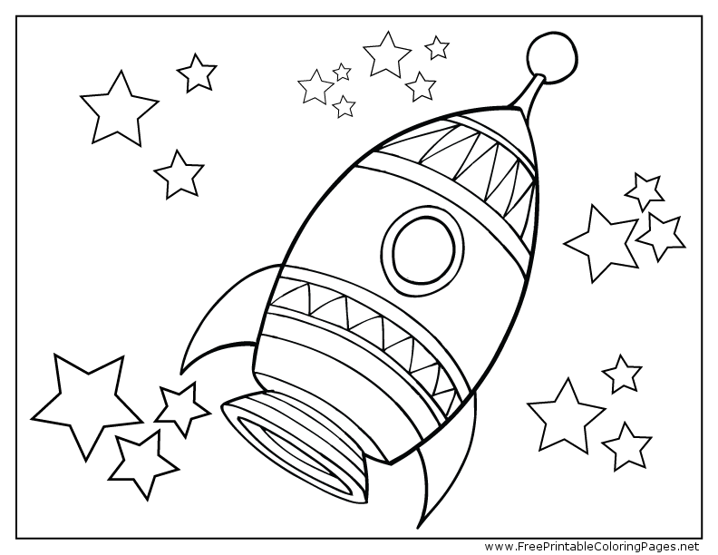 Outer Space Coloring Pages 792x612 Outer Space Coloring Pages