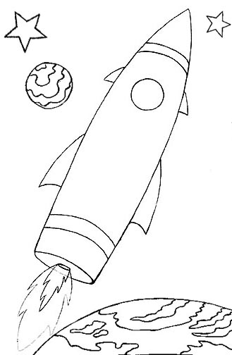 329x504 Space Ship Coloring Pages 6