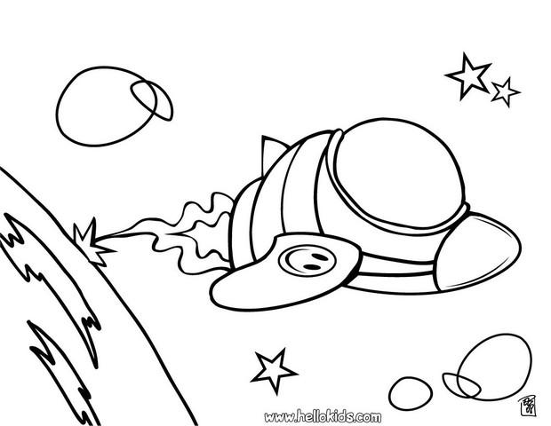 620x480 Spaceship Coloring Pages