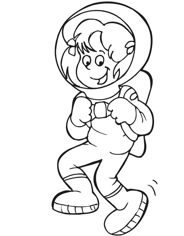 Spaceman Coloring Pages