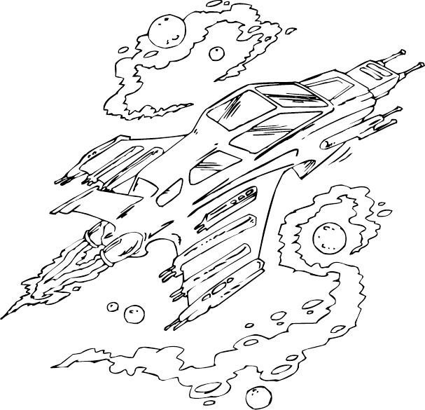 Spaceship Coloring Page Coloring Pages For Free 607x585 Spaceship Coloring Page Coloring Pages For Free