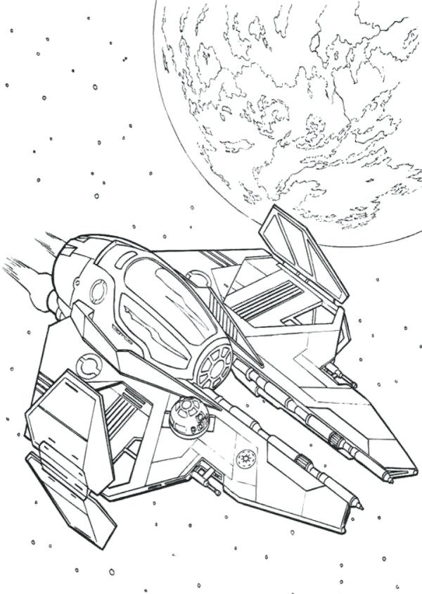 Spaceship Coloring Page Obi Wan Spaceship Star Wars Coloring Pages 600x844 Spaceship Coloring Page Obi Wan Spaceship Star Wars Coloring Pages