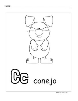 270x350 Spanish Alphabet Coloring Pages By I Heart Books Too Tpt