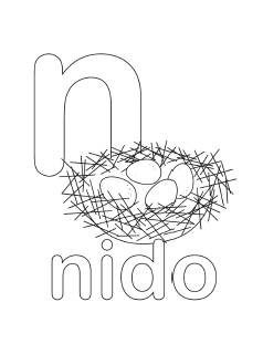 238x320 Alphabet Coloring Pages Letter N Abc Printable