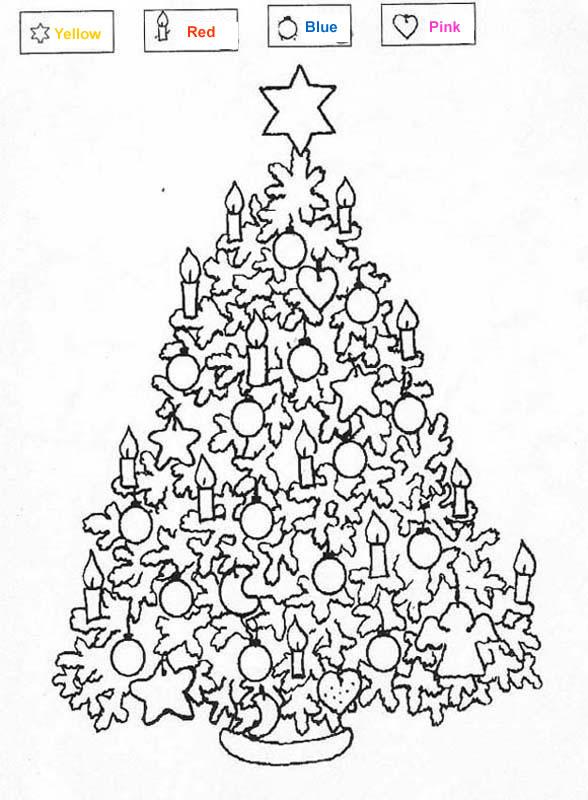 Christmas Tree Coloring Pages 588x800 Christmas Tree Coloring Pages