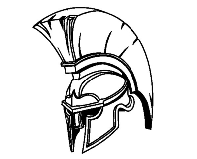400x322 Roman Gladiator Coloring Pages Warrior Helmet Page