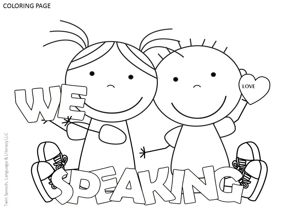 960x720 Free Speech Therapy Door Signs Amp Coloring Pages