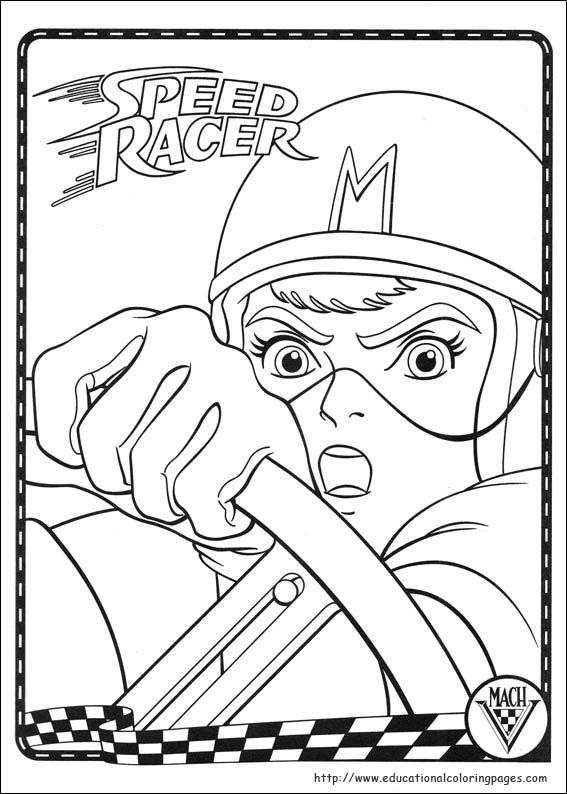 Speed Racer Coloring Pages 567x794 Speed Racer Coloring Pages