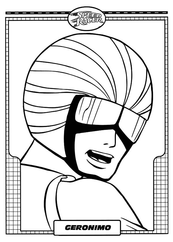 Geronimo Of Speed Racer Coloring Pages Best Place To Color 600x840 Geronimo Of Speed Racer Coloring Pages Best Place To Color