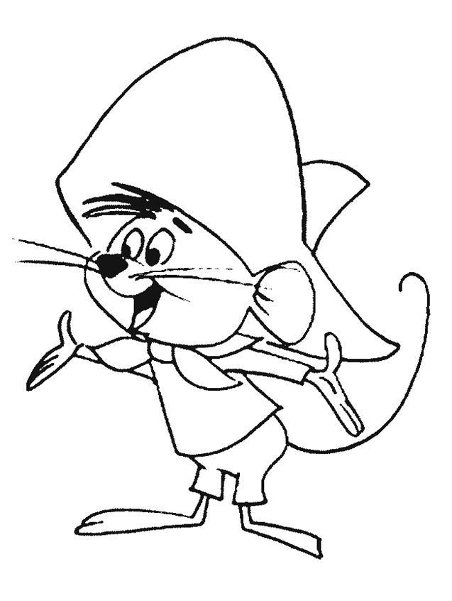 637x846 Speedy Gonzales Introduced Himself Coloring Pages
