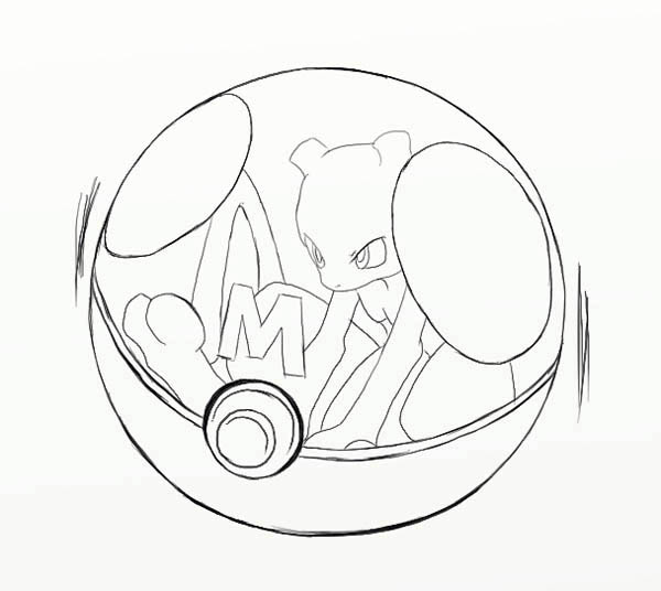 Mewtwo Master Ball 2 Coloring Page 600x536 Mewtwo Master Ball 2 Coloring Page