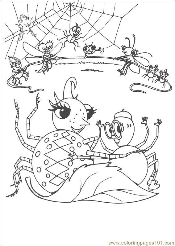 Miss Spider 24 Coloring Page 567x794 Miss Spider 24 Coloring Page