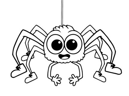 430x323 Printable Spider Coloring Pages Online For Kids Burda