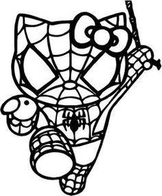 236x285 Batman Hello Kitty Coloring Sheet