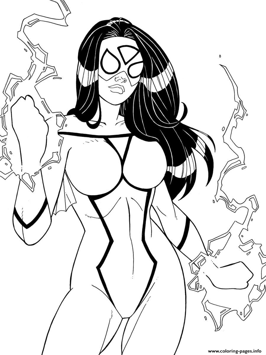 900x1200 Spider Woman By Windriderx23 Coloring Pages Printable