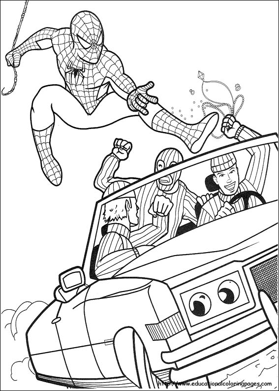 Kids Spiderman Coloring Pages 567x794 Kids Spiderman Coloring Pages