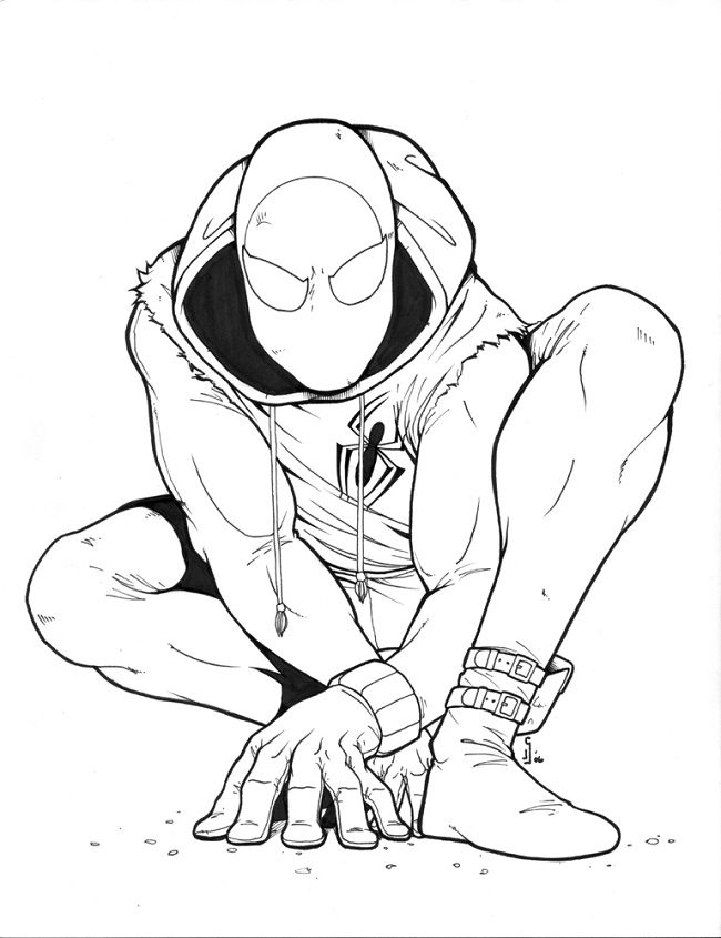650x845 Spiderman Homecoming Coloring Pages Scarlet Spider Coloring Pages