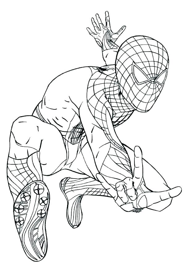 618x874 The Amazing Spider Man Coloring Pages Free Printable Coloring
