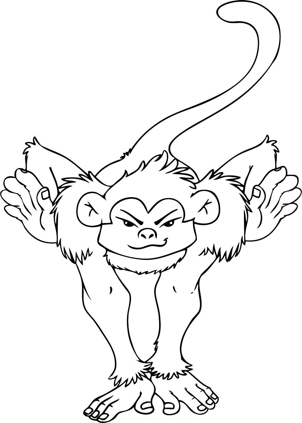 New Monkey Animal Coloring Pages Collection Printable Coloring Sheet 968x1356 New Monkey Animal Coloring Pages Collection Printable Coloring Sheet