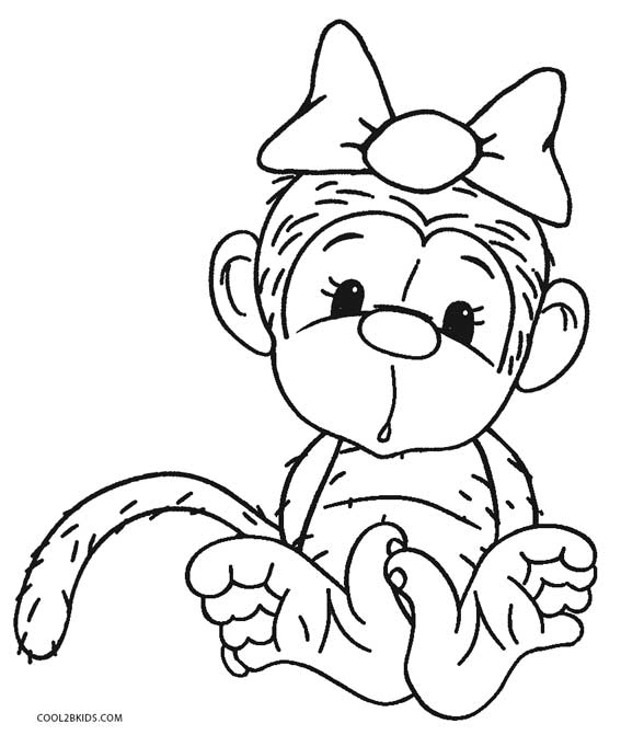 Free Printable Monkey Coloring Pages For Kids Cool2bkids 567x671 Free Printable Monkey Coloring Pages For Kids Cool2bkids