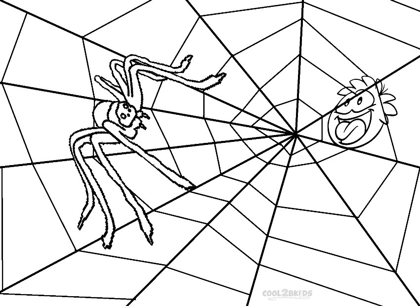 Printable Spider Web Coloring Pages For Kids Cool2bkids 850x621 Printable Spider Web Coloring Pages For Kids Cool2bkids