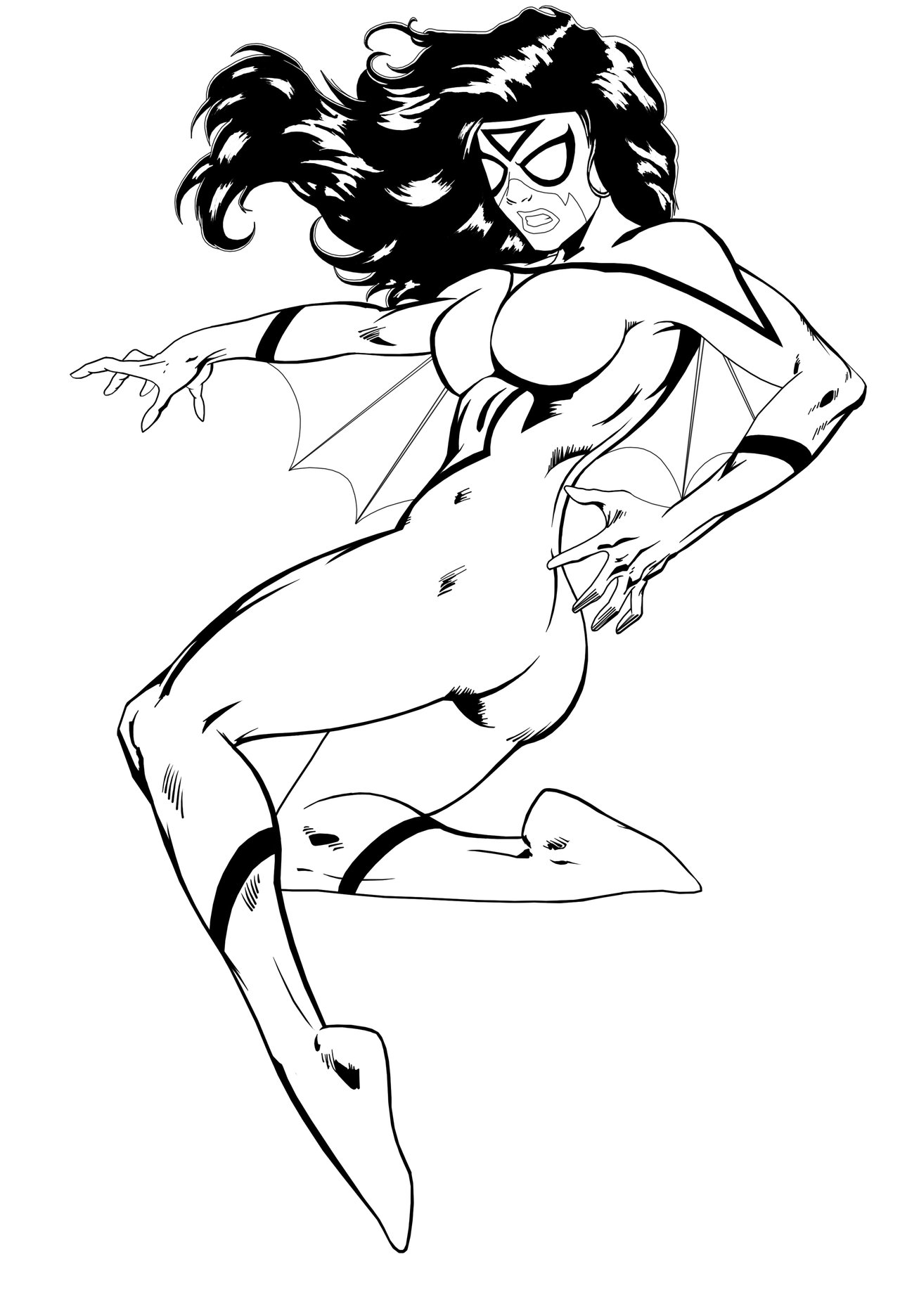 Spider Woman Coloring Pages Coloring Pages Animals Spider Woman 1280x1845 Spider Woman Coloring Pages Coloring Pages Animals Spider Woman