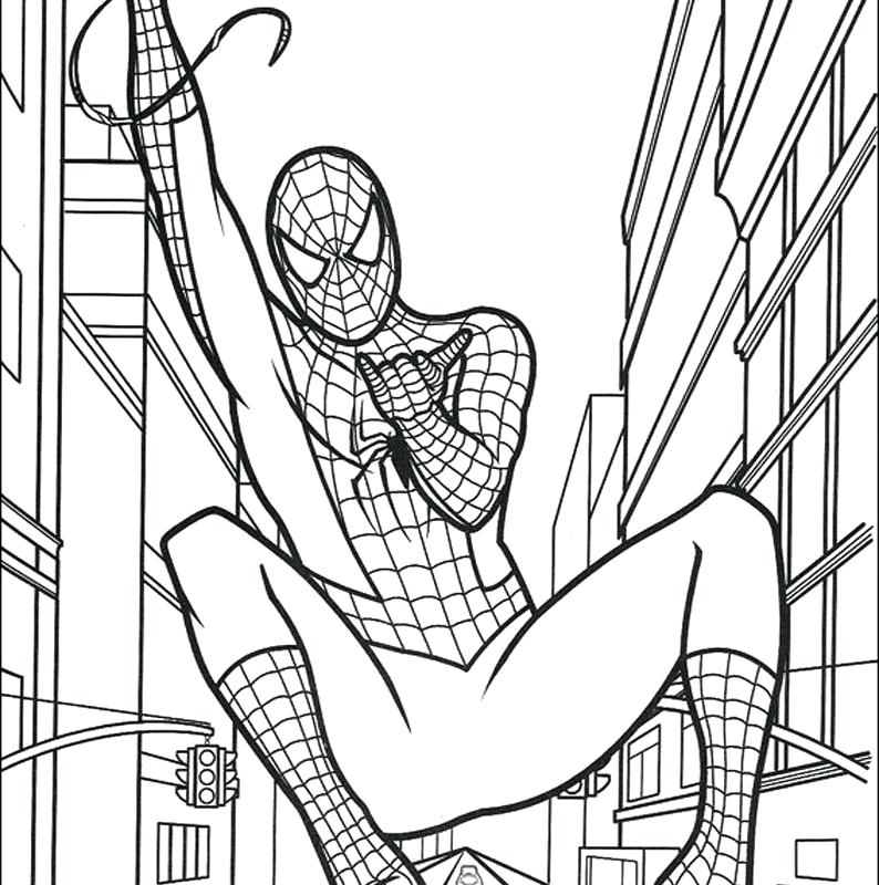 794x800 Spiderman Coloring Pages Amazing Coloring Pages Cartoon Free