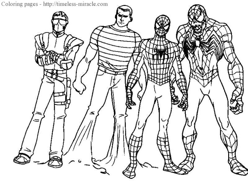 801x585 Coloring Pages Spiderman 3. Coloring Page Activities Marvel Super