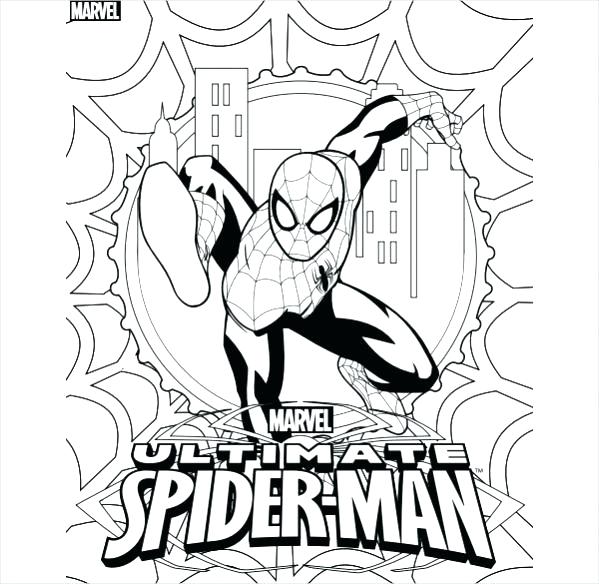 599x584 Spiderman Logo Coloring Pages Coloring Pages Spider Man Coloring