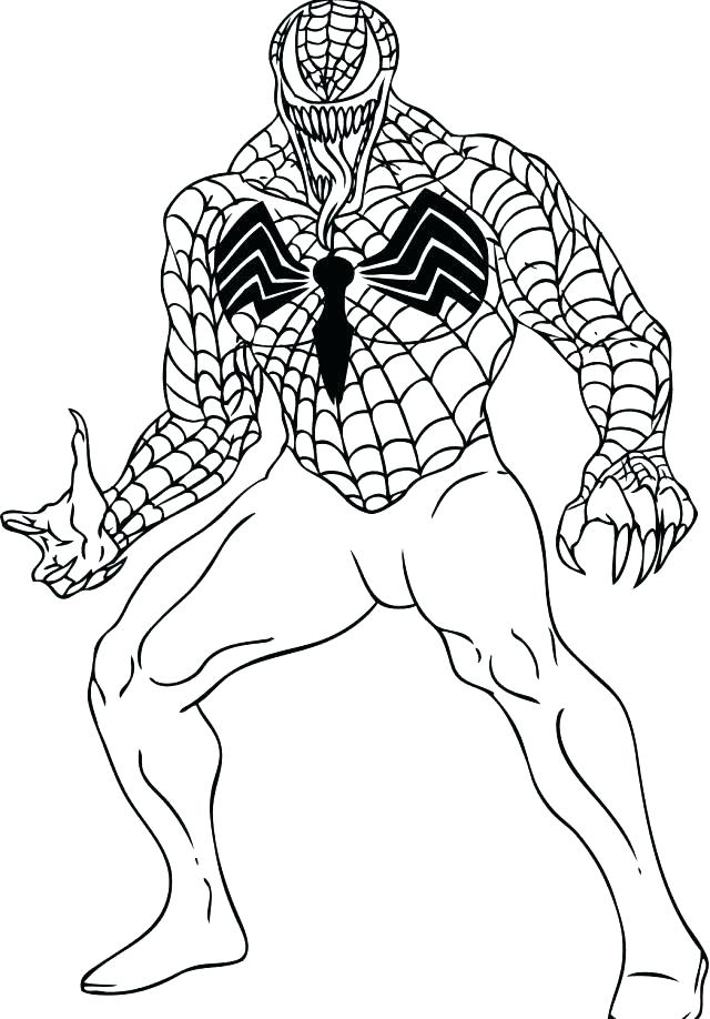 640x918 Free Spiderman Coloring Sheets