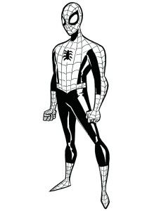 209x300 Black Suit Spiderman Coloring Pagesblack Suit Spiderman Coloring