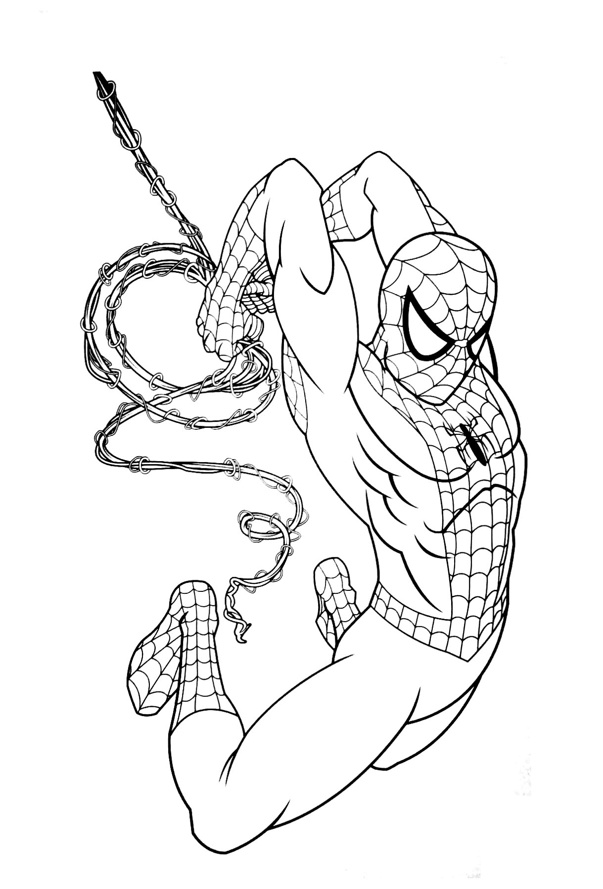 1219x1795 Inspiration Spider Man Coloring Pages Coloringsuite