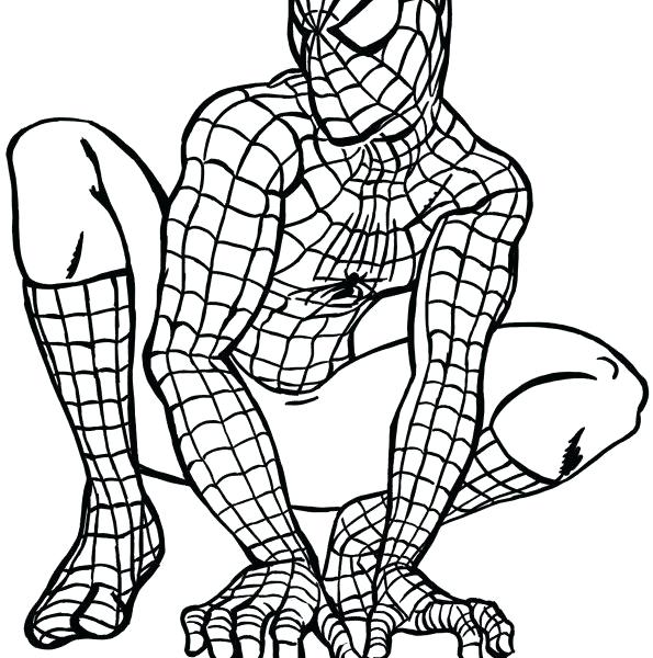 595x600 Spiderman Coloring Page Coloring Page Ultimate Spider Man Spider