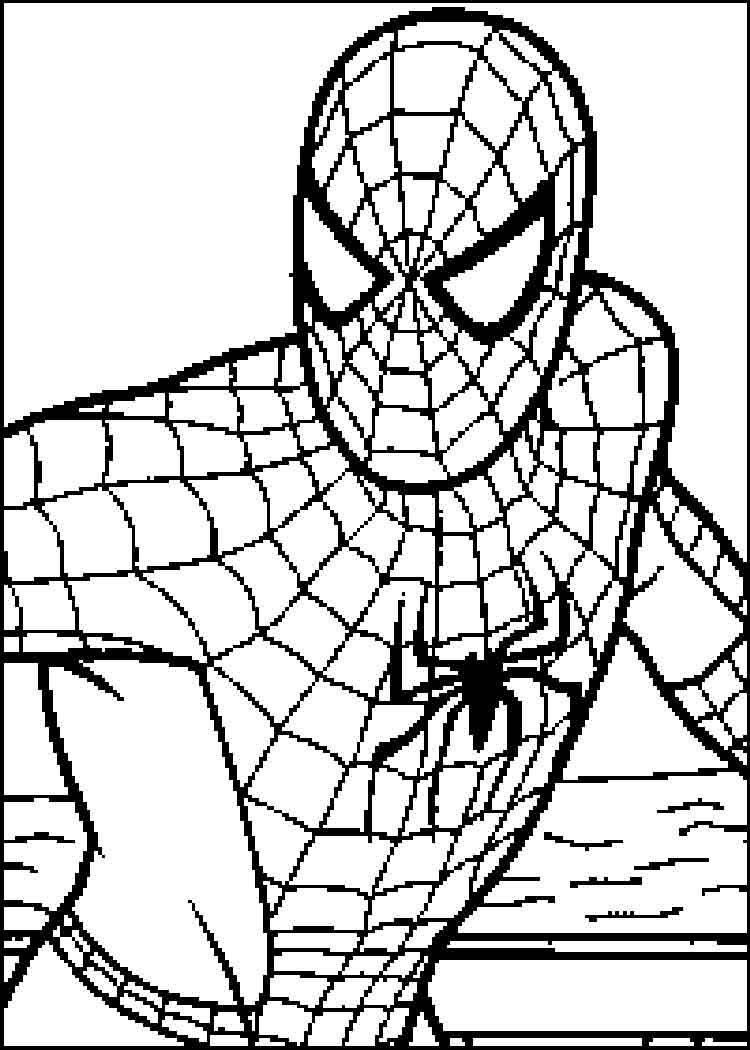 750x1050 Limited Spiderman Colouring Sheet Coloring Pages Best Spider Man