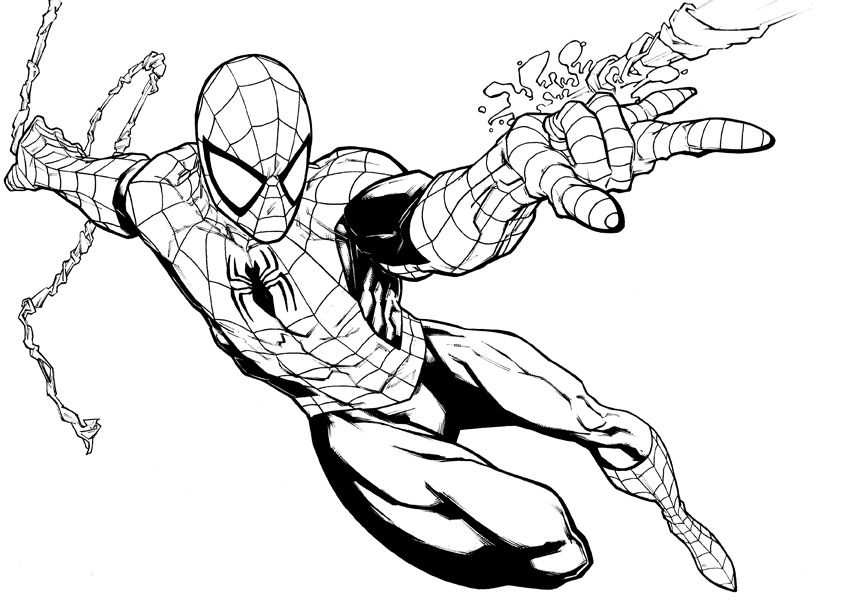 841x613 Spiderman Coloring Pages For Toddlers Spider Man Edge Of Time