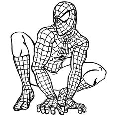 236x236 Spiderman Coloring Pages