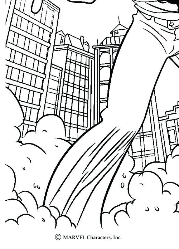 Spiderman Coloring Page Scales Walls The Giant Foot Coloring Page 613x850 Spiderman Coloring Page Scales Walls The Giant Foot Coloring Page