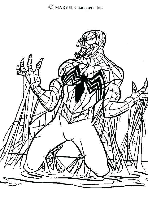 610x850 Spiderman Coloring Pages Sandman Best Of Online Amazing Venom Page