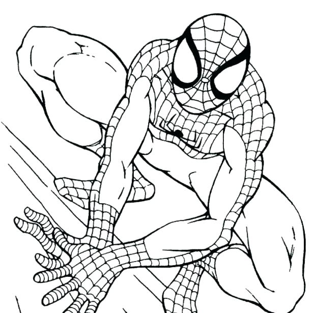Spiderman Coloring Pages Printable Free To Funny Page Medium Size 615x615 Spiderman Coloring Pages Printable Free To Funny Page Medium Size