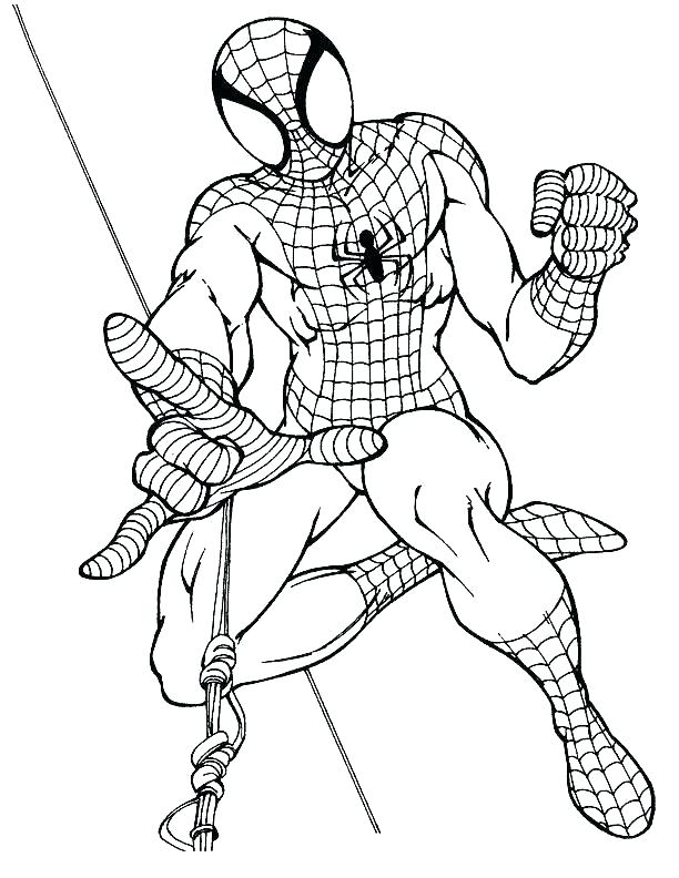 612x792 Spider Man Color Page Coloring Pages Spider Man Coloring Page Head