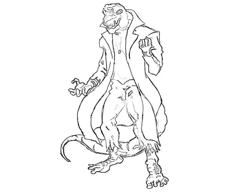 768x640 Spider Man Kraven Coloring Pages New Lizard Spiderman Cartoon Bw