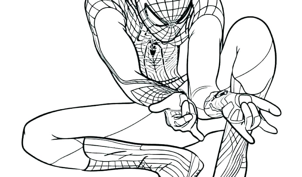 1024x600 Spiderman Coloring Pages