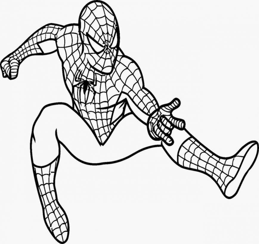 869x819 Spiderman Coloring Pages Picture Design For Preschoolers Free