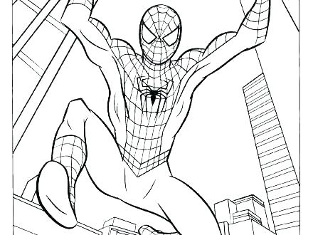 Spiderman Mask Coloring Page at GetColorings.com | Free printable ...