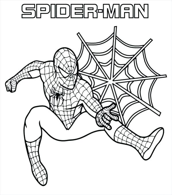 599x679 Spiderman Color Page Ultimate Spider Man Coloring Pages Spider Man