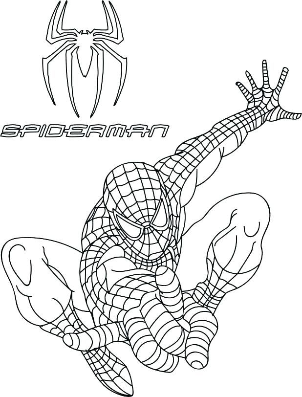 Spiderman Symbol Coloring Pages at GetColorings.com | Free printable ...