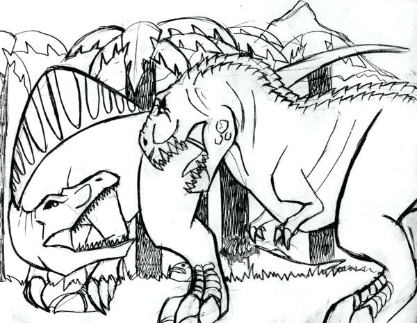 Spinosaurus Coloring Pages Vs T Coloring Pages Printable 600x464 Spinosaurus Coloring Pages Vs T Coloring Pages Printable