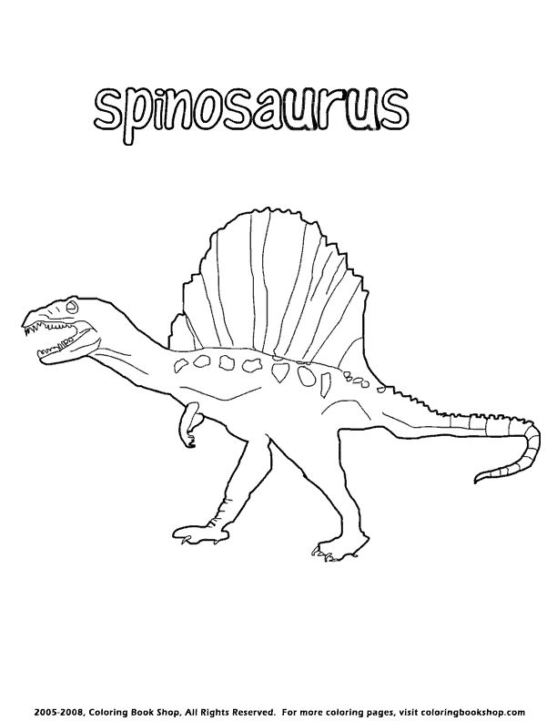612x792 Spinosaurus Pictures To Color